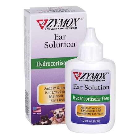 Zymox Ear solution, w/o Hydrocortisone, 1.25 oz 21283493